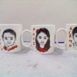 Birthday party mug caricature artist