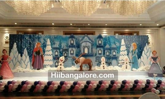 Frozen theme Birthday Banner Decoration (Baby cutout@ Rs. 1600/-)