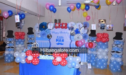 Little man decoration for birthday party