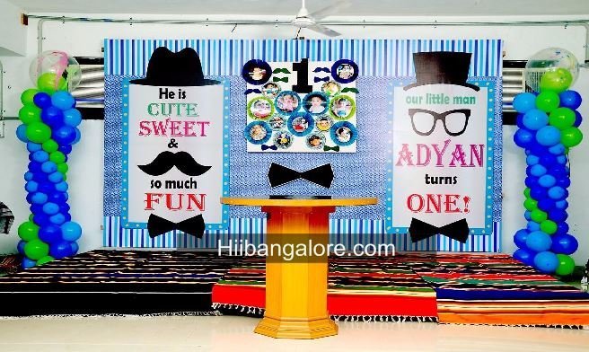 first year little man theme Bangalore