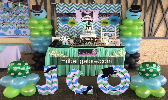 Awesome little man theme decorations