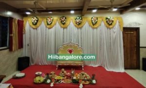 Basic naming ceremony flower decoration in Bangalore