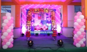 Cradle ceremony flower decoration bengaluru