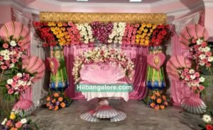Sea shell theme naming ceremony decoration Bangalore