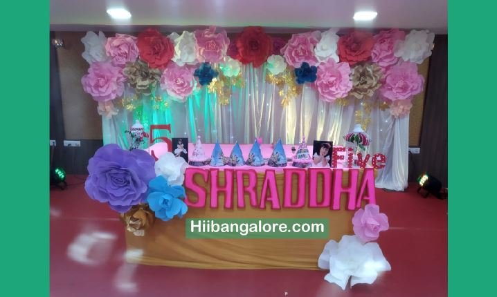 Paper crafts theme birthday party decorators Bangalore