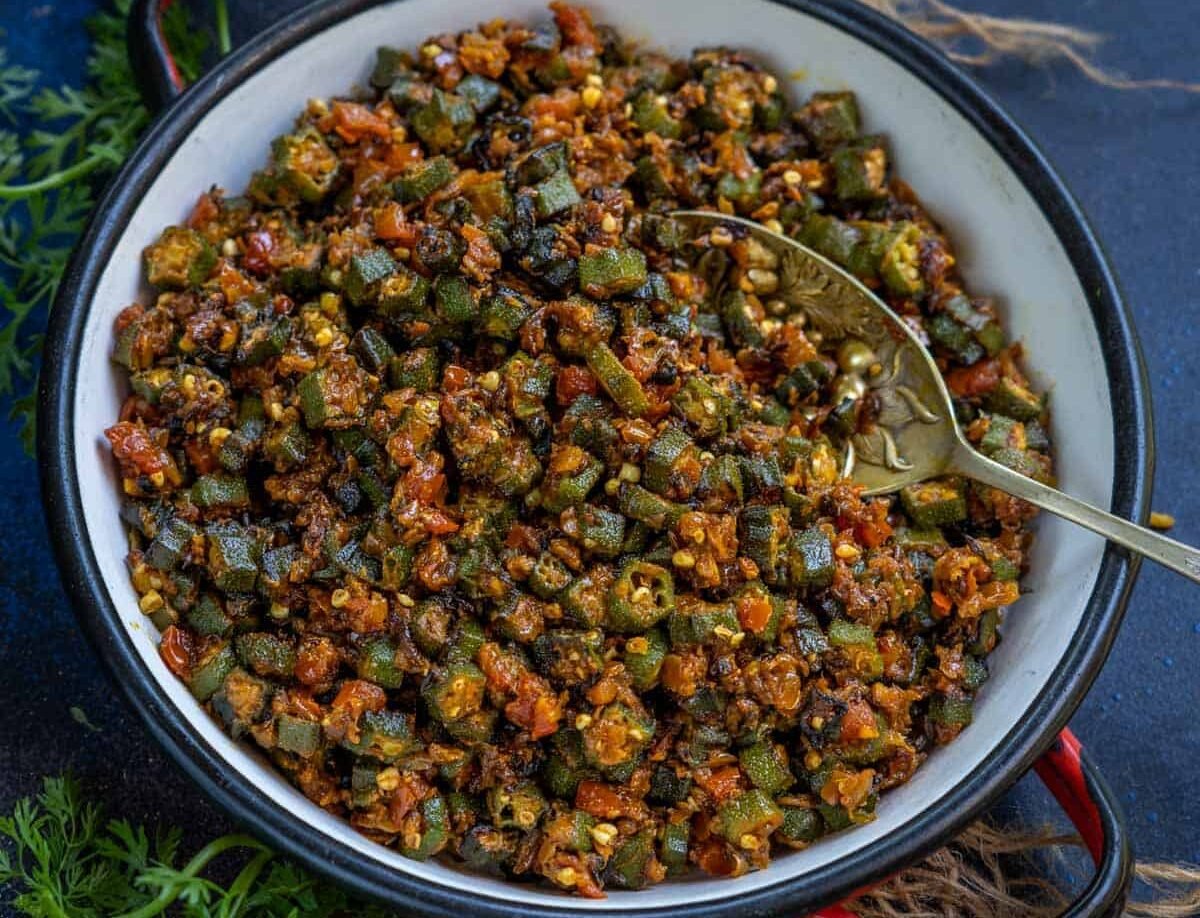 Andhra style Bhindi fry catering services in Bangalore