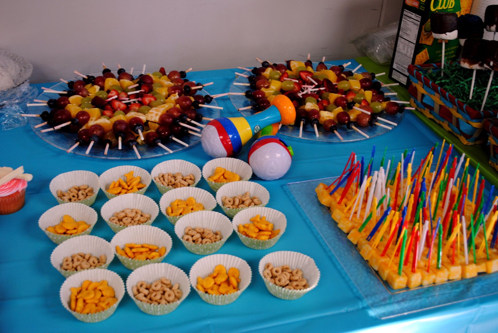 Kids birthday party themed menu